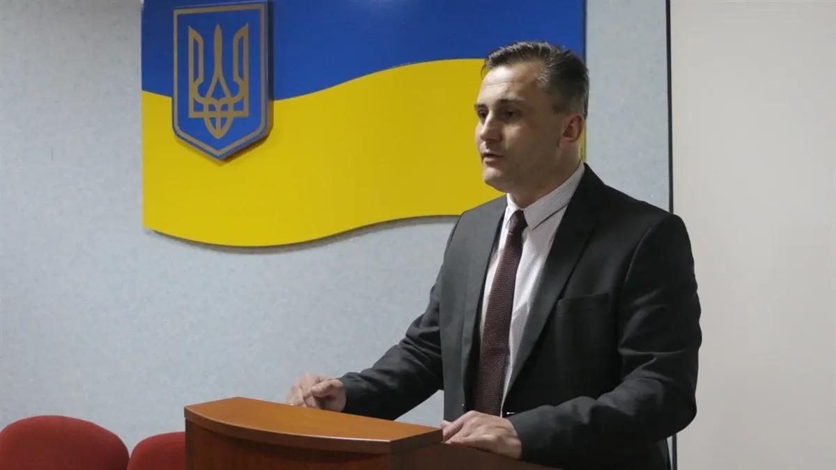 Head of Popasna’s military-civil administration Nikolai Khanatov. Photo: Попасна.City