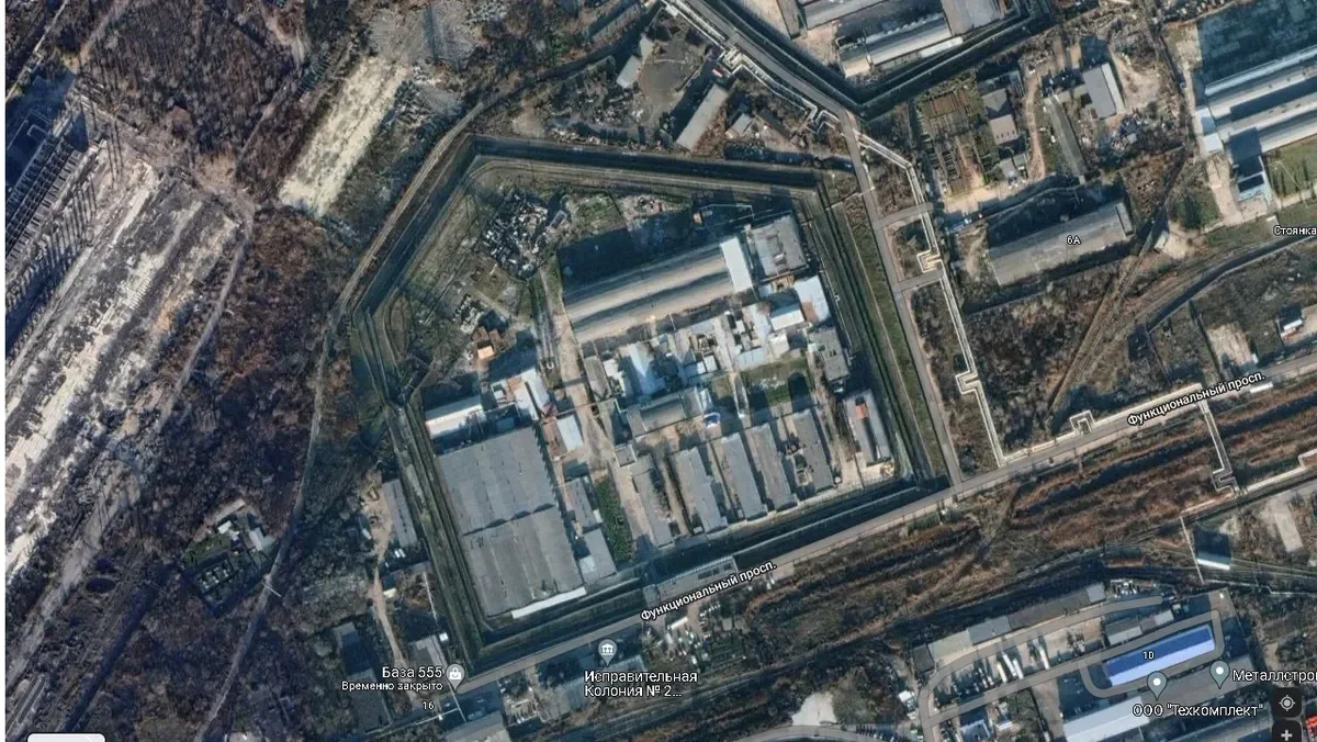 Maximum security penal colony #2, Engels. Satellite footage. Photo provided by the author