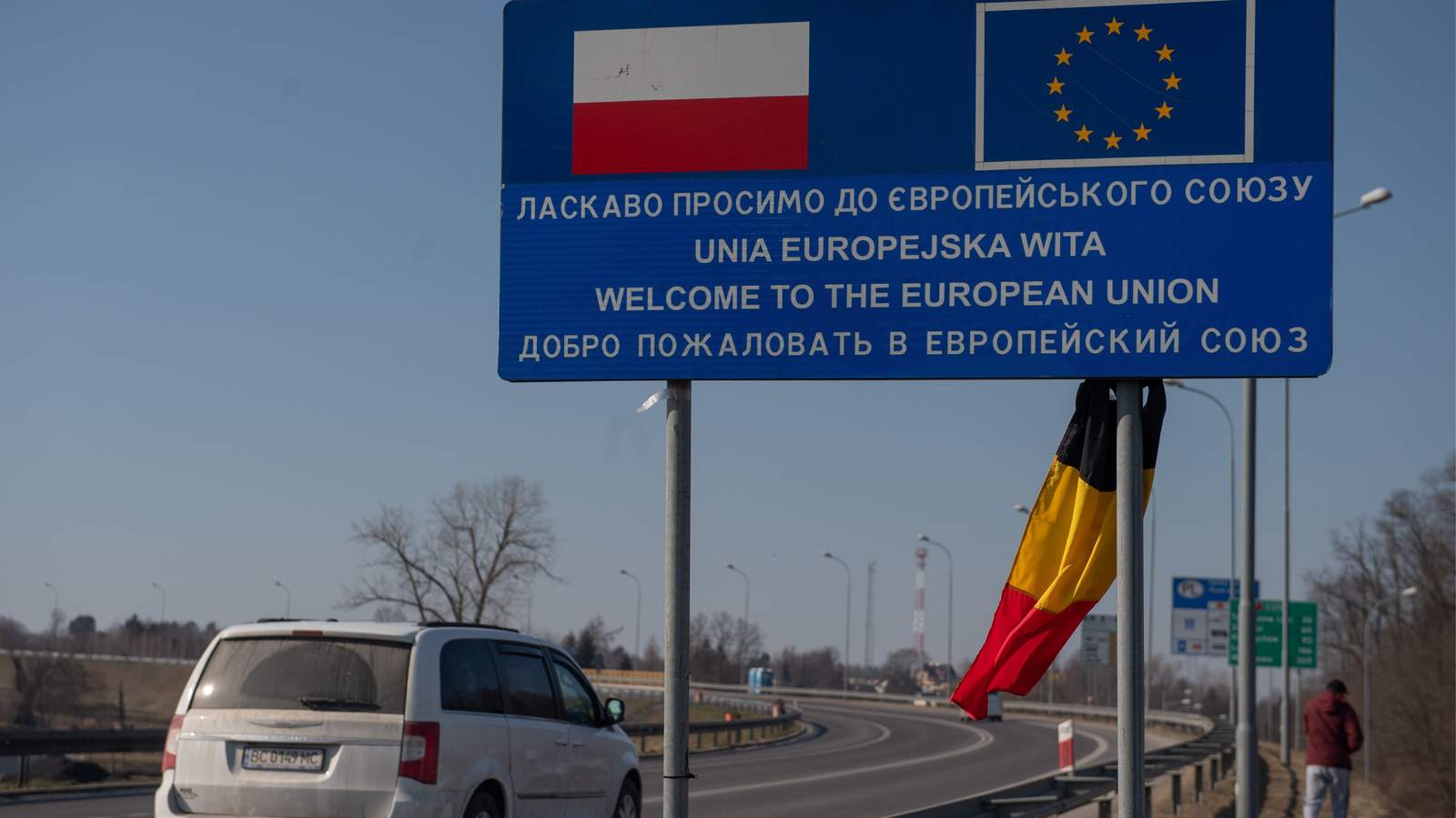 Украинско-польская граница. Фото: Wojtek Jargilo / EPA