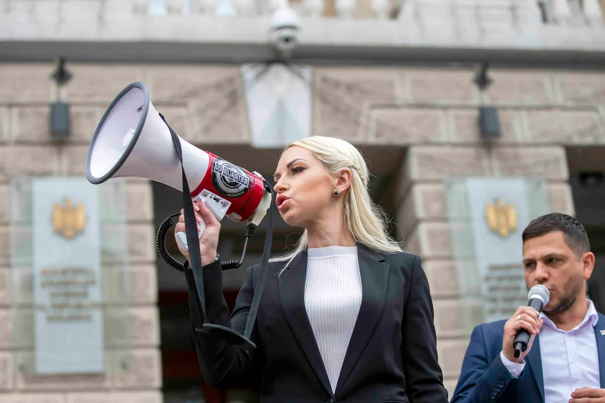 Shor Party Deputy Marina Tauber. Photo: EPA-EFE / DUMITRU DORU