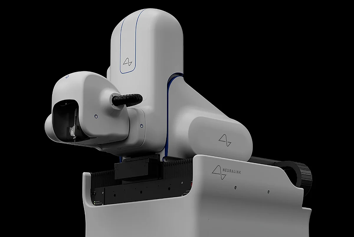Хирургический робот от компании Neuralink. Фото: <a data-sk="tooltip_parent" data-stringify-link="http://neuralink.com" href="http://neuralink.com/" rel="noopener noreferrer" target="_blank">neuralink.com</a>