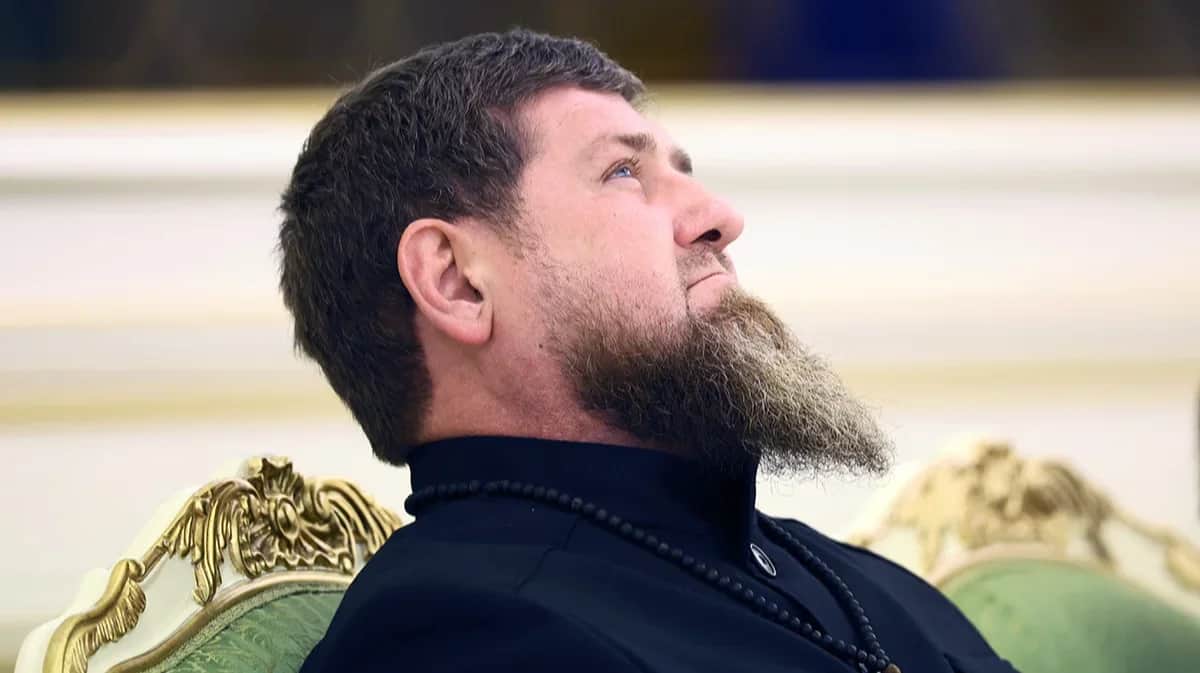 Ramzan Kadyrov at Al-Yamamah Palace in Riyadh, Saudi Arabia, on 6 December 2023. Photo: Sergey Sevostyanov / EPA-EFE / SPUTNIK / KREMLIN POOL