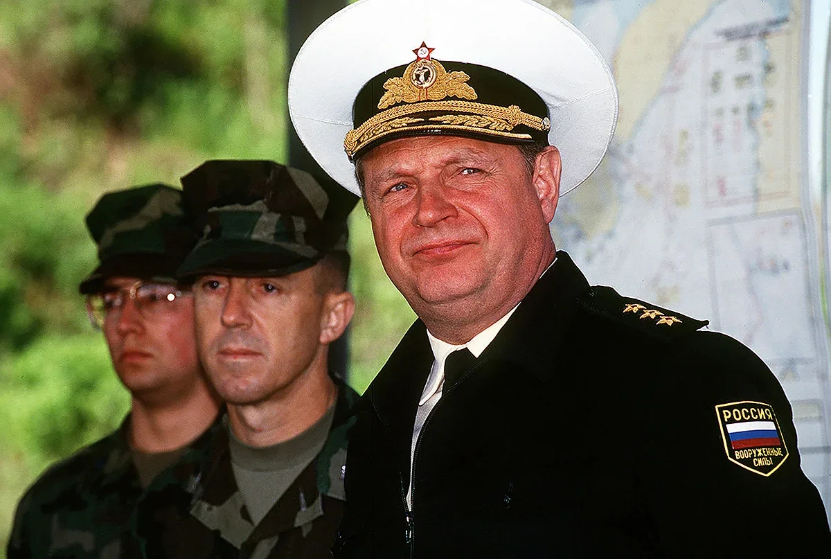 Admiral Igor Vladimirovich Kasatonov, Commander of the Russian Navy’s Black Sea Fleet, 1991—1992. Photo: Charles W. Alley (Public Domain) / <a href="http://wikimedia.org/" rel="noopener noreferrer" title="http://wikimedia.org/">wikimedia.org</a>