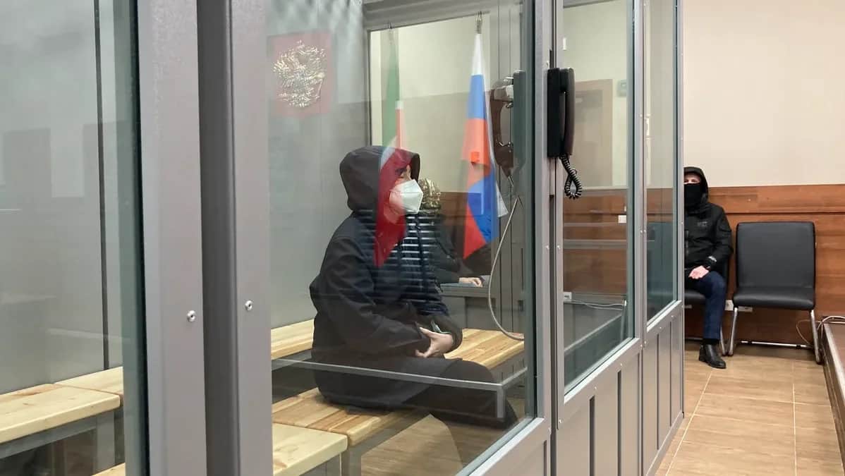 Alsu Kurmasheva in court. Photo: Mediazona