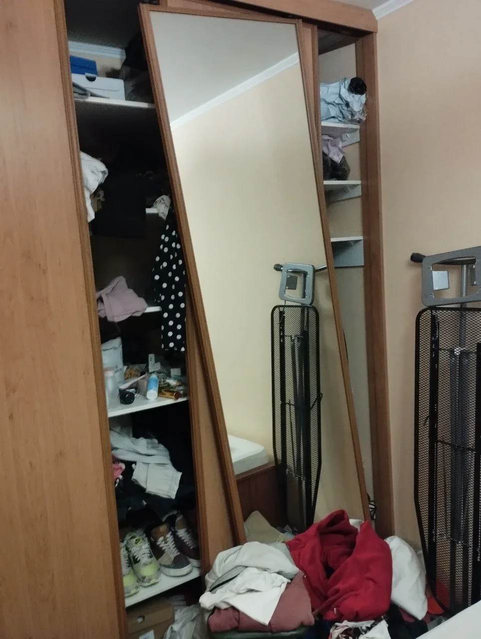 The aftermath of the search. Photo provided by Alexandra Popova