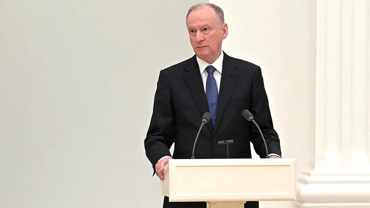 Николай Патрушев на заседании Совета Безопасности Российской Федерации, посвященном признанию «ДНР» и «ЛНР». Фото: Кремль