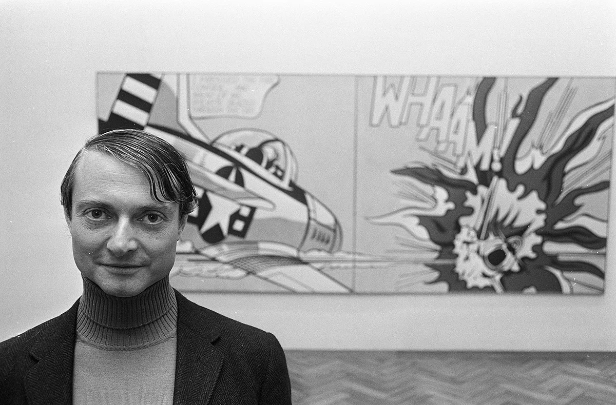 Рой Лихтенштейн и его диптих «Whaam!». Фото: Wikimedia