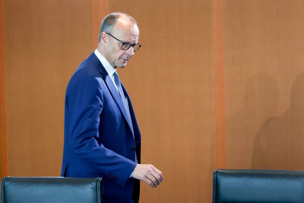 German Chancellor Friedrich Merz attends the weekly Cabinet meeting of the German government at the Chancellery in Berlin, Germany, 21 May 2025. EPA-EFE/FILIP SINGER