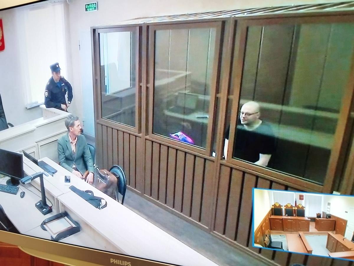 Gennady Kalashnikov in court. Photo: Mediazona