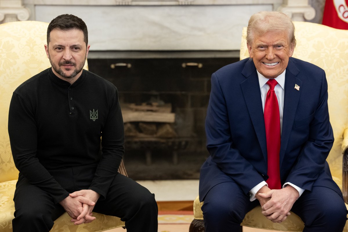 Владимир Зеленский и Дональд Трамп на встрече в Белом доме, Вашингтон, округ Колумбия, США, 28 февраля 2025 года. Фото: The White House /  Flickr