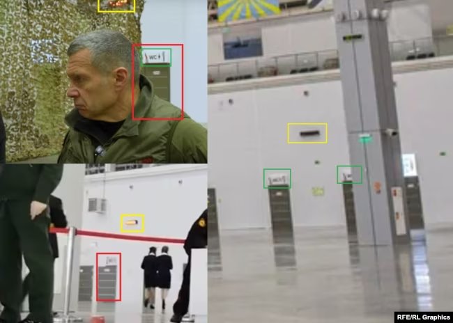 Скриншоты из сюжета Владимира Соловьева. Коллаж: «Радио Свобода»