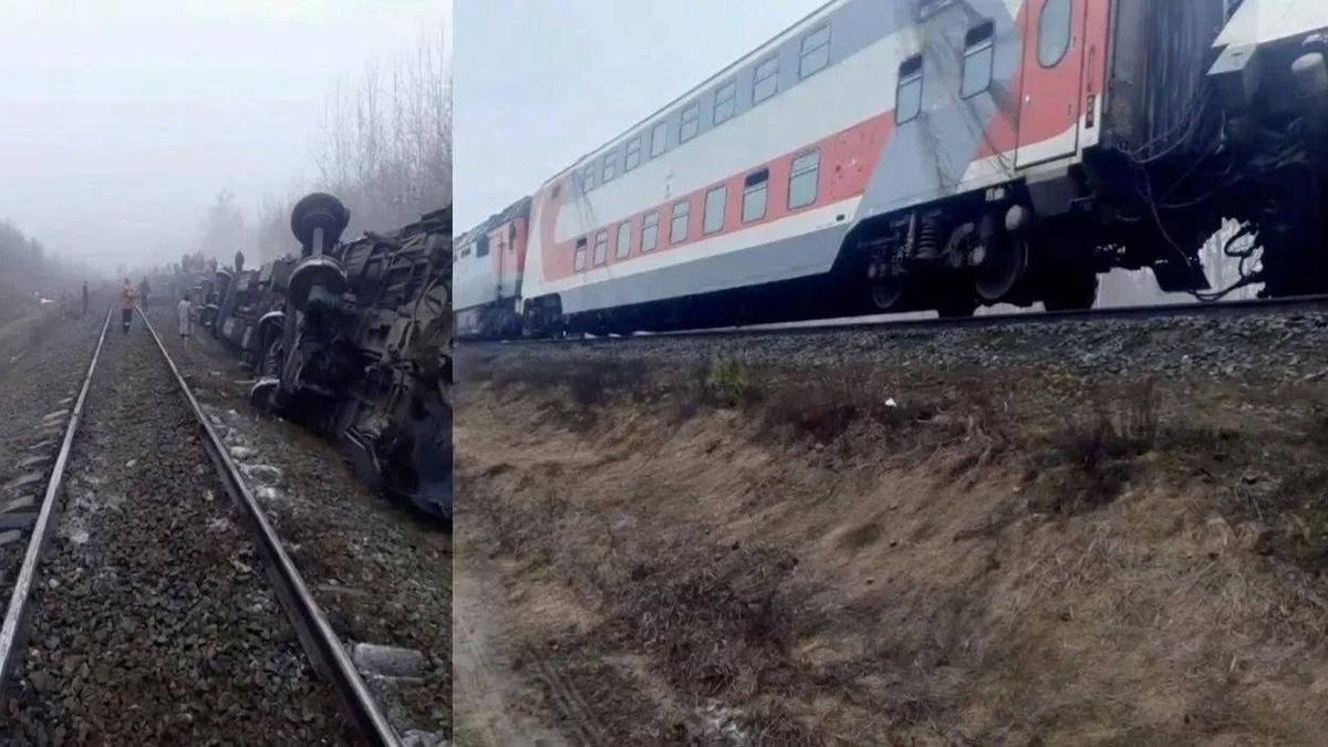 В Ульяновской области поезд сошел с рельсов, есть пострадавшие